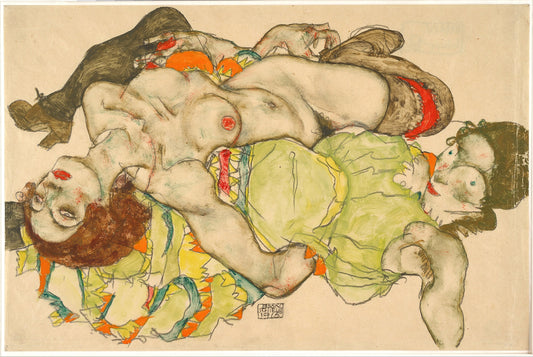 💚 Milenky – Egon Schiele (1915)