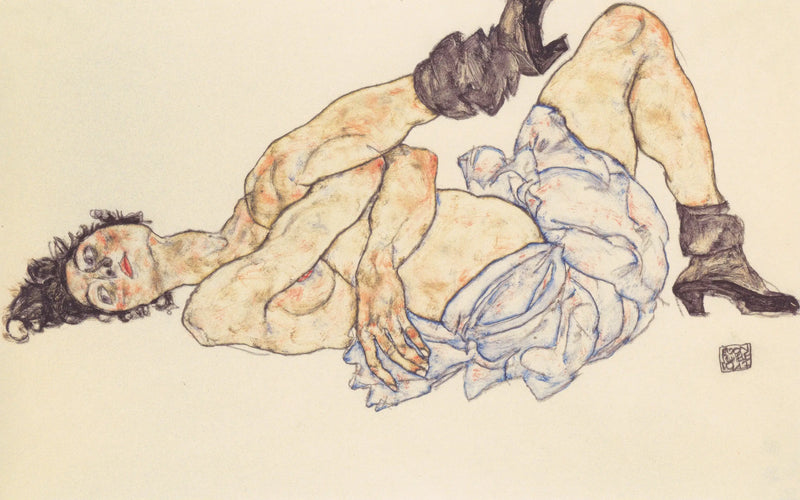 Prodloužená ženská nuda - Egon Schiele