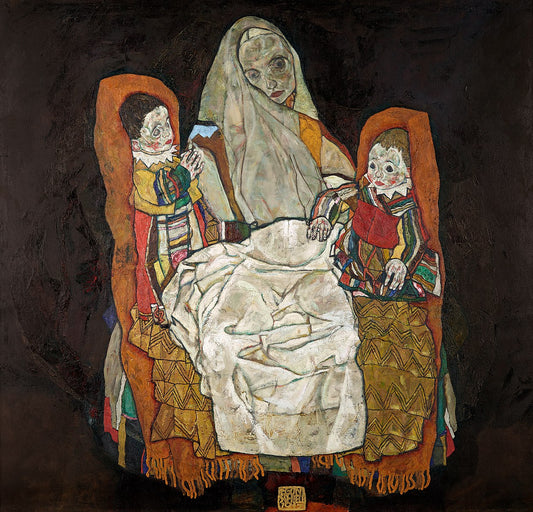 👩‍👧‍👦 Matka se dvěma dětmi III – Egon Schiele (1915)