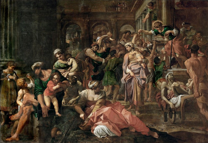 Svatý Roch rozdávající almužnu - Annibale Carracci