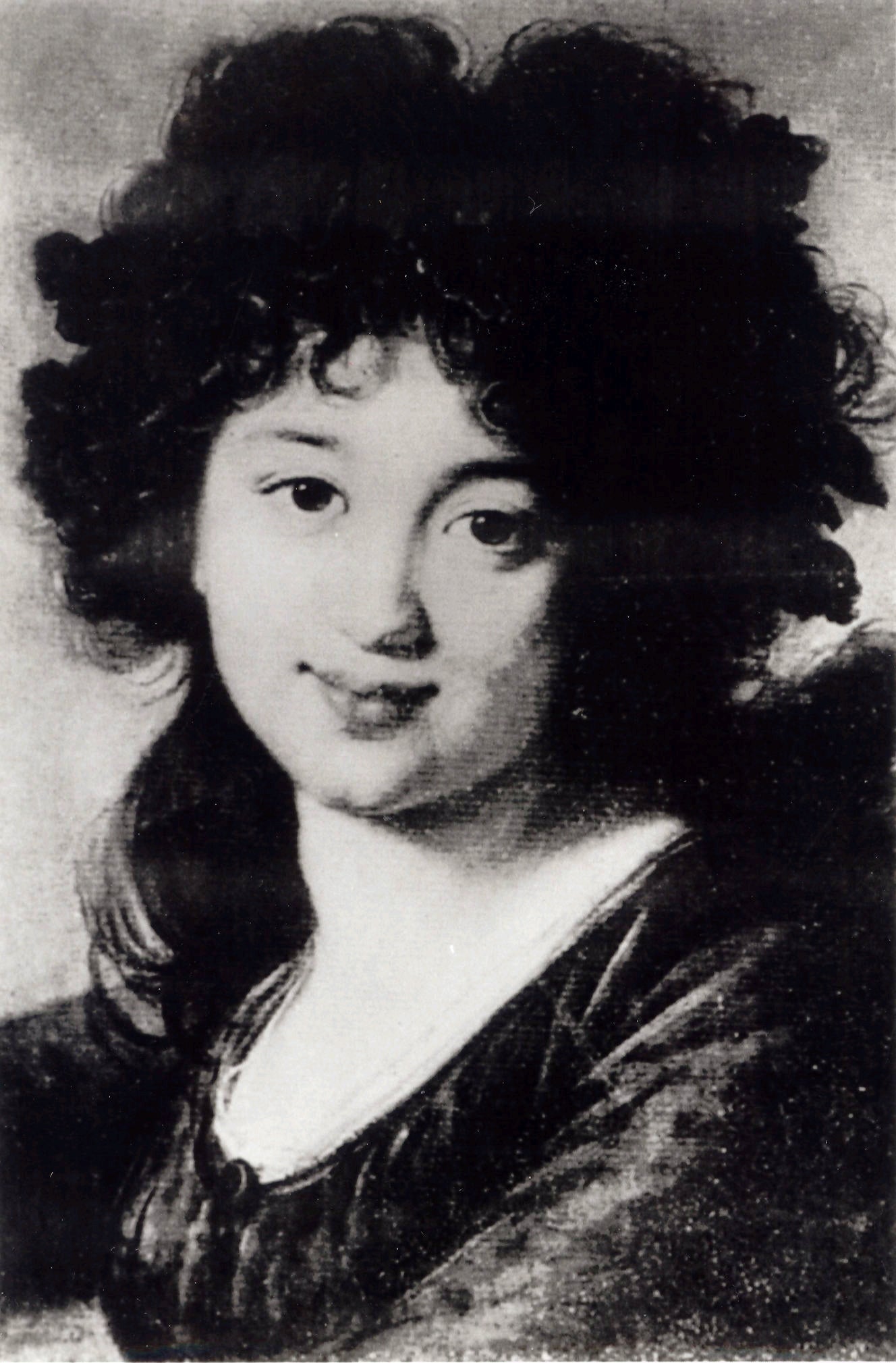 La Tête d'une Ménade - Portrait de Pelagia Franciszkowa Sapieżyna née Potocka. - Élisabeth Vigée Le Brun