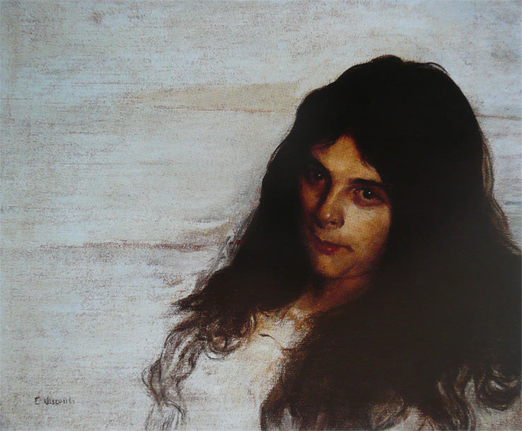 Moça de cabelos pretos - Eliseu Visconti