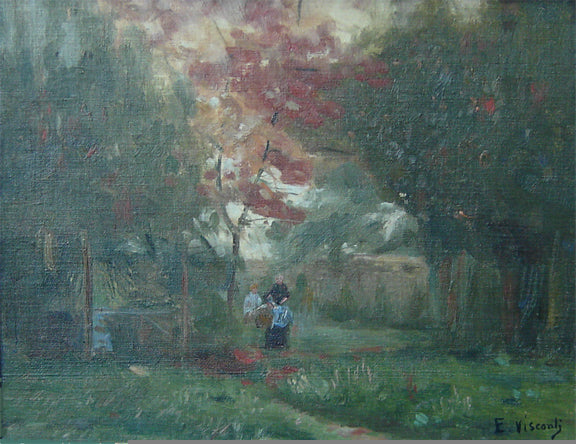 No jardin de Saint Hubert - Eliseu Visconti