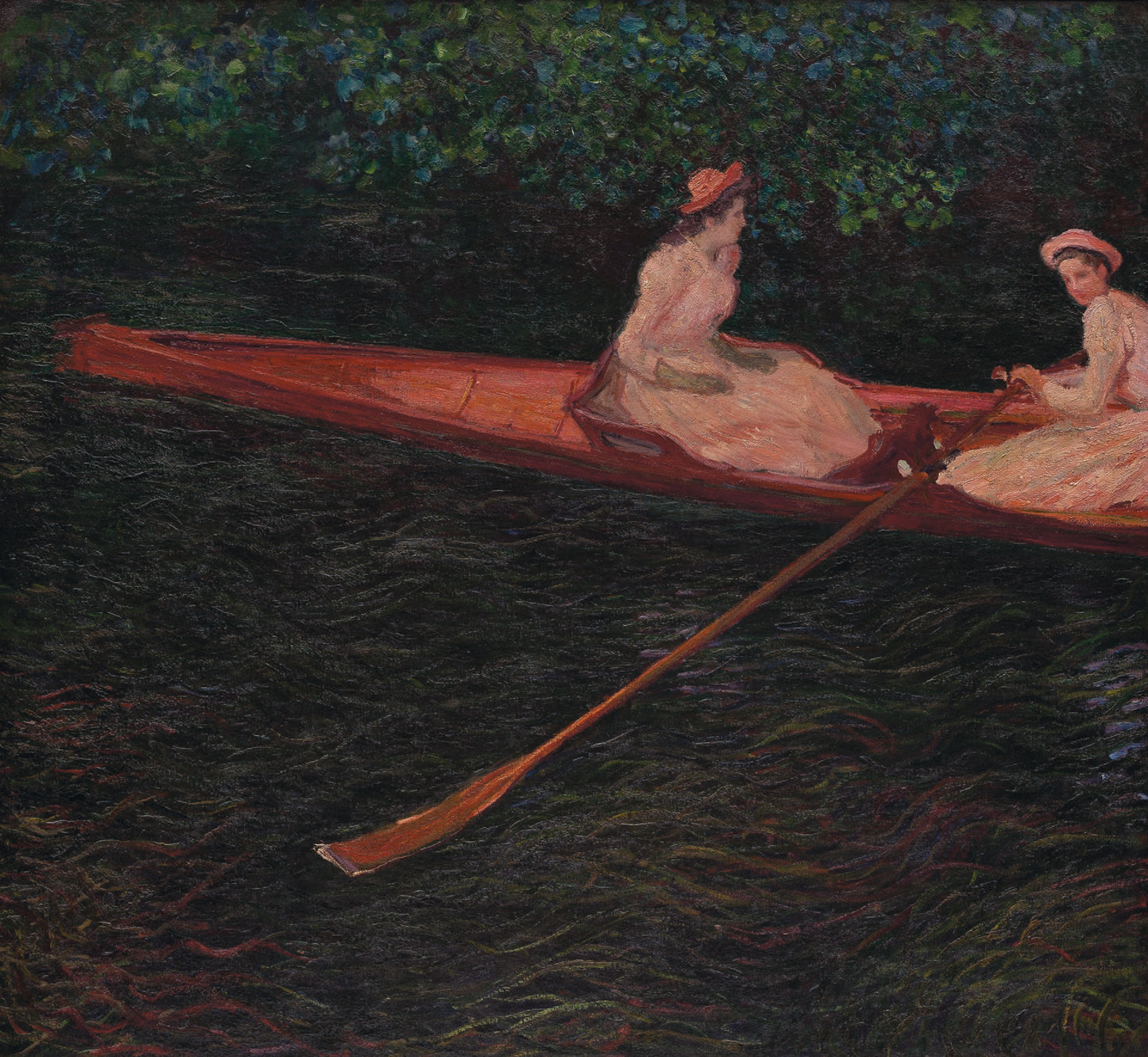🚣‍♀️ V kánoi na řece Epte – Claude Monet (kolem 1887–1890)
