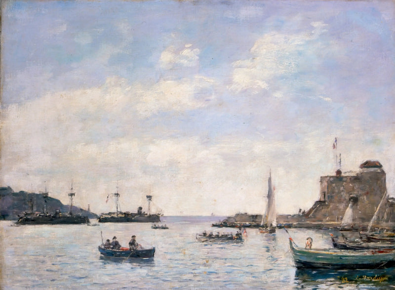 Křižníky ve Villefranche - Eugène Boudin