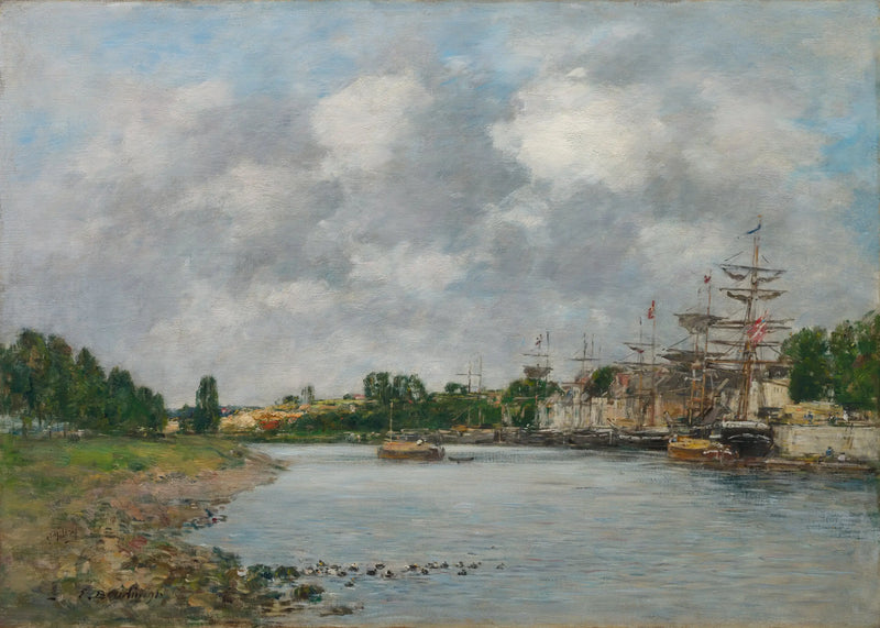 Pohled na přístav Saint-Valéry-sur-Somme - Eugène Boudin