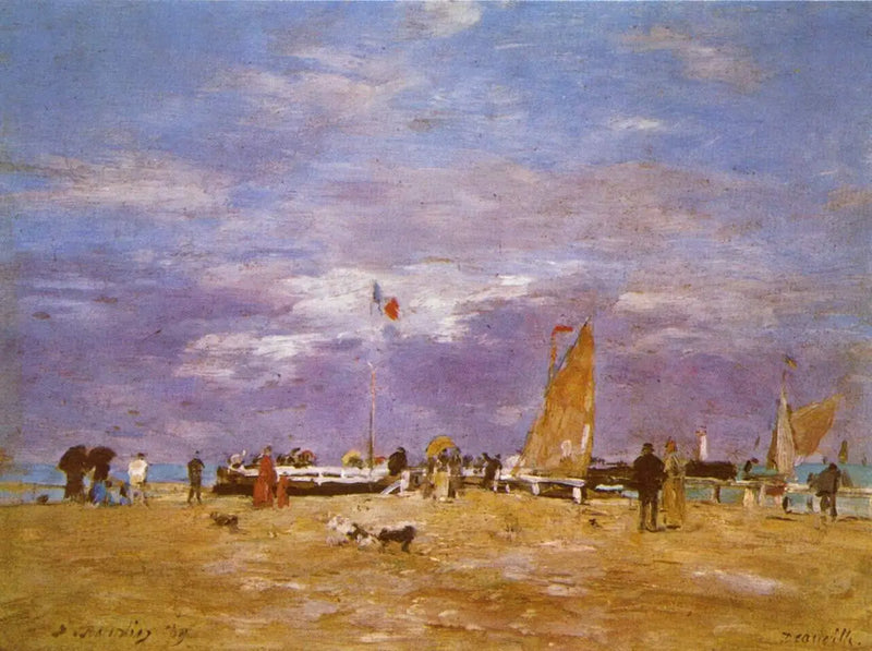 La Jetée de Deauville - Eugène Boudin