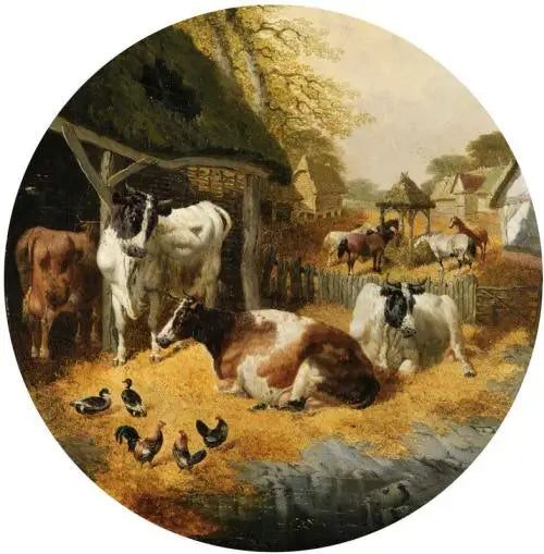Dvůr na farmě - John Frederick Herring, starší
