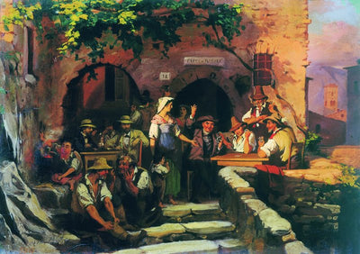 Taverne italienne - Fyodor Bronnikov