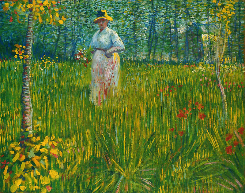 Žena v zahradě - Vincent van Gogh