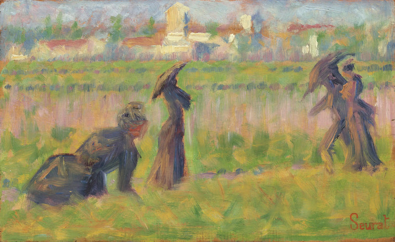 Postavy v krajině - Georges Seurat