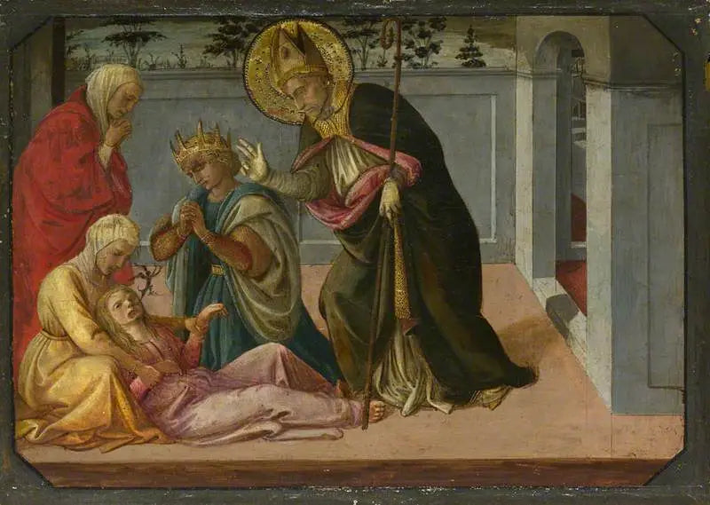 Svatý Zeno vyhánějící dceru Galliena - Fra Filippo Lippi