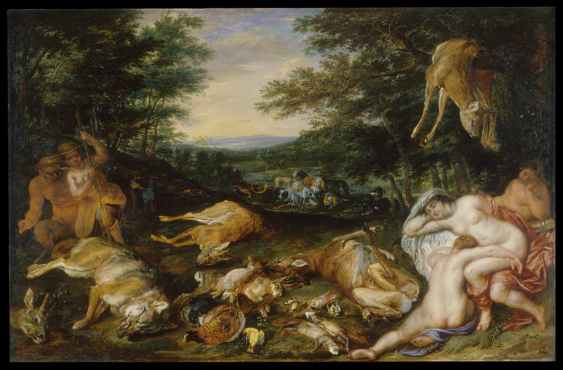 Diane et ses nymphes après leur chasse - Jan Brueghel le Jeune