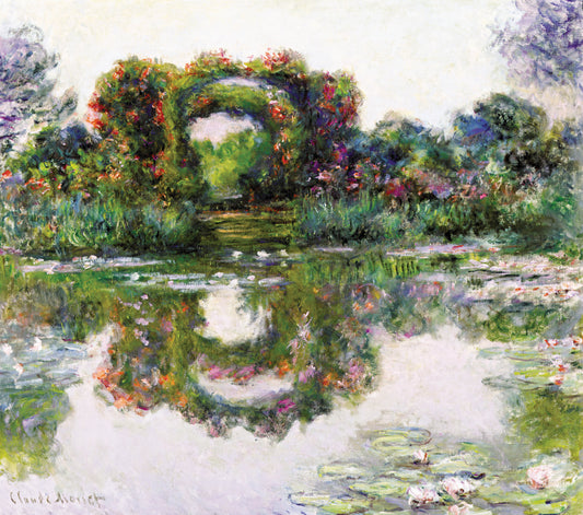 Květinové oblouky, Giverny – Monet 1913