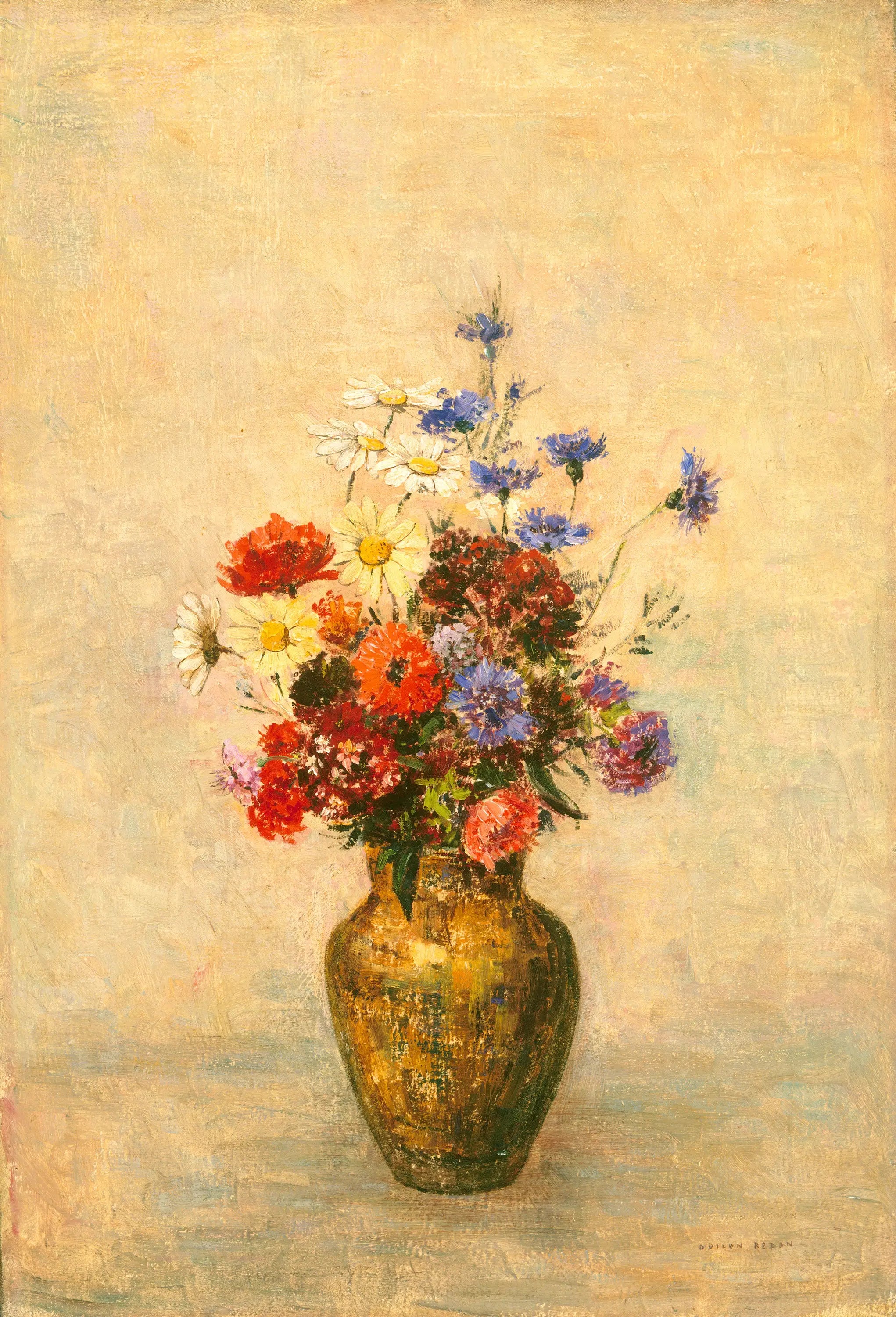 Fleurs dans un vase - Odilon Redon - Alpha Reproduction