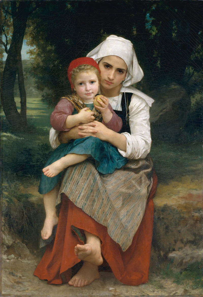 Bretonští sourozenci - Bouguereau