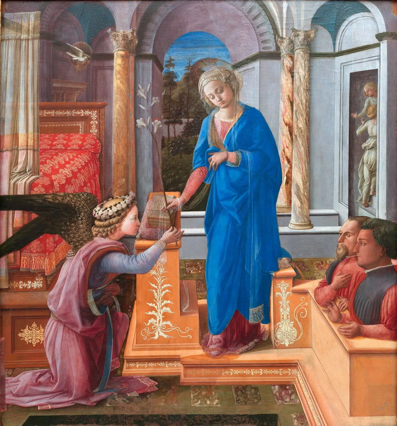 Zvěstování dvou klečících dárců - Fra Filippo Lippi