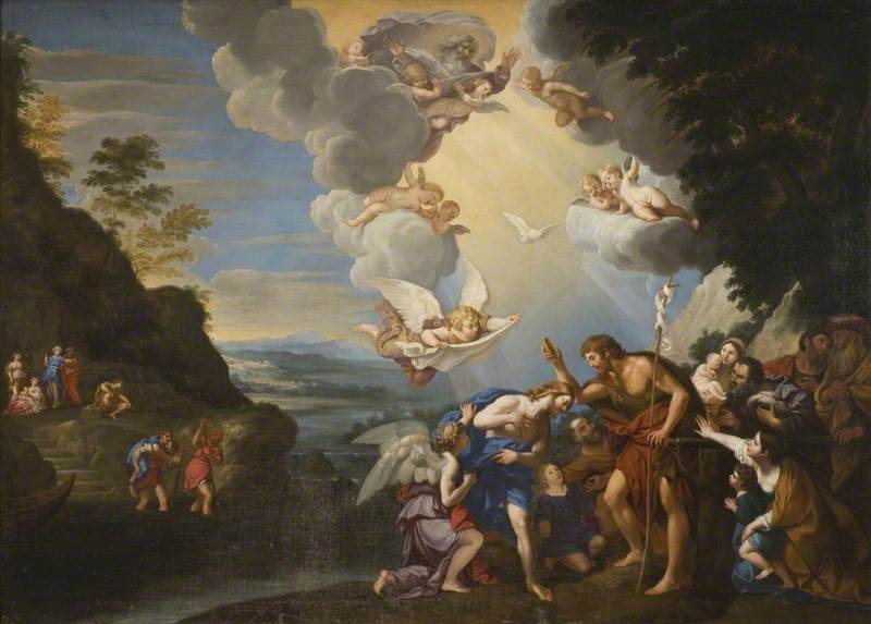 Le baptême du Christ - Francesco Albani