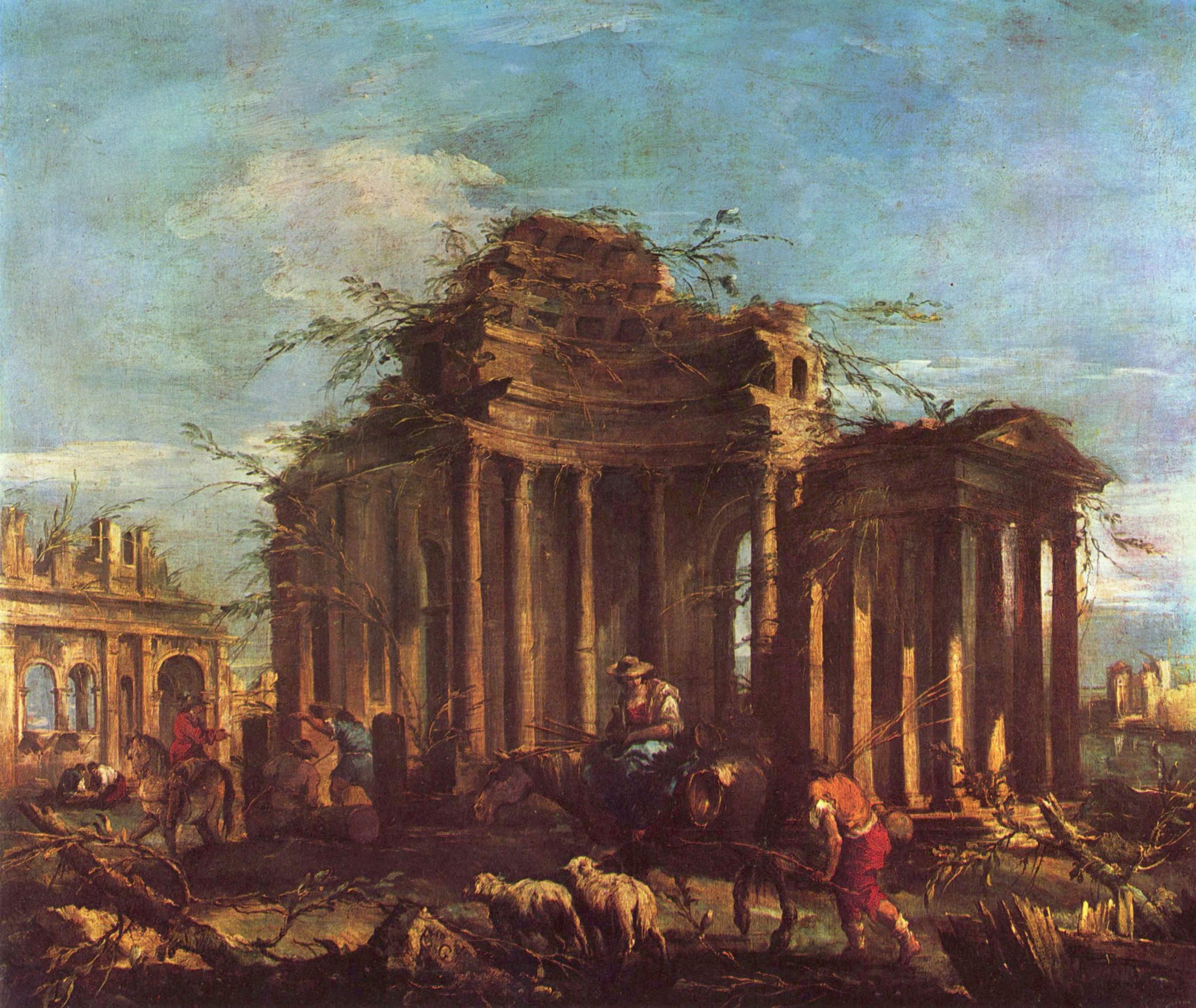 Ruines avec staffage - Francesco Guardi