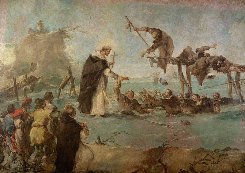 Zázrak dominikánského svatého - Francesco Guardi