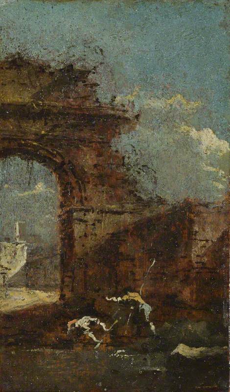 Vue Caprice avec ruines - Francesco Guardi