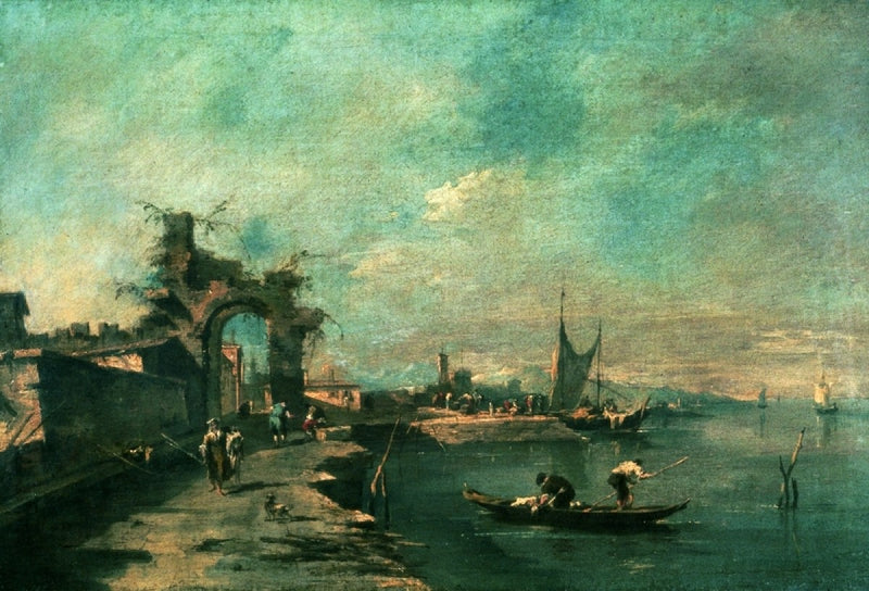 Pobřežní scéna - Francesco Guardi