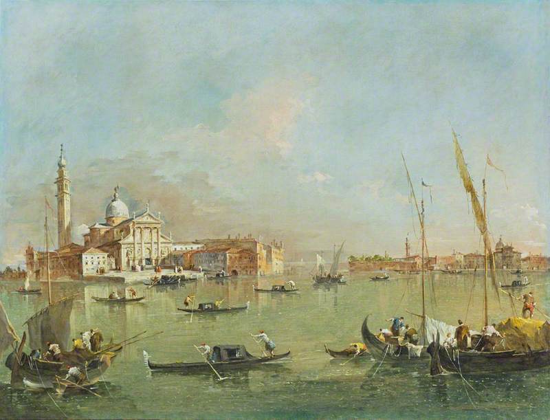 Venise : San Giorgio Maggiore avec la Giudecca et la Zitelle - Francesco Guardi