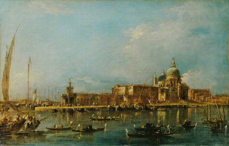 Venise : la Dogana avec Santa Maria della Salute - Francesco Guardi