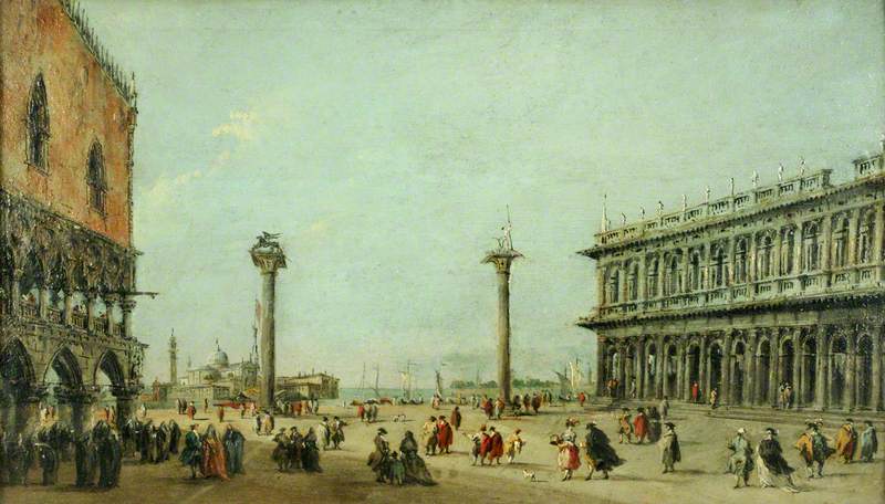 La Piazzetta, Benátky - Francesco Guardi