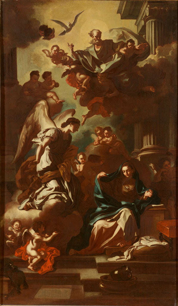L'Annonciation, modèle pour le retable de l'église de San Rocco - Francesco Solimena