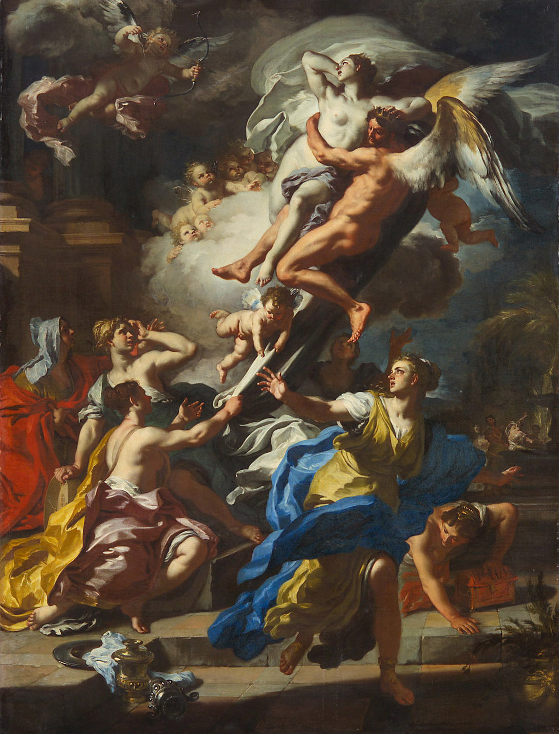 Borée vole Oréthyie - Francesco Solimena