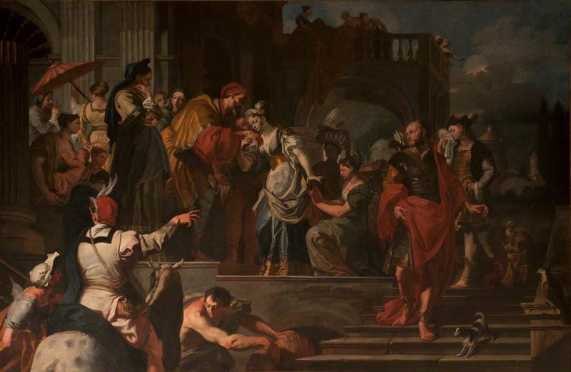 Odchod Rebeky - Francesco Solimena