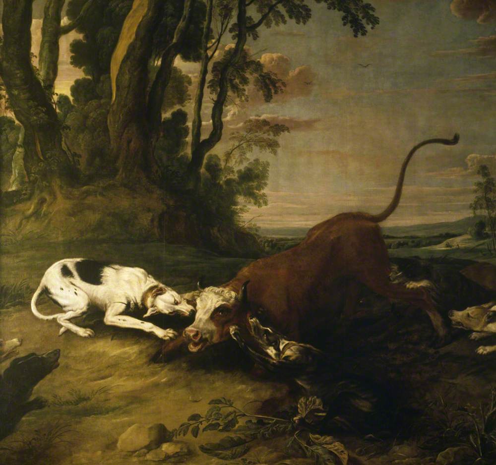 Des chiens attaquent un taureau - Frans Snyders