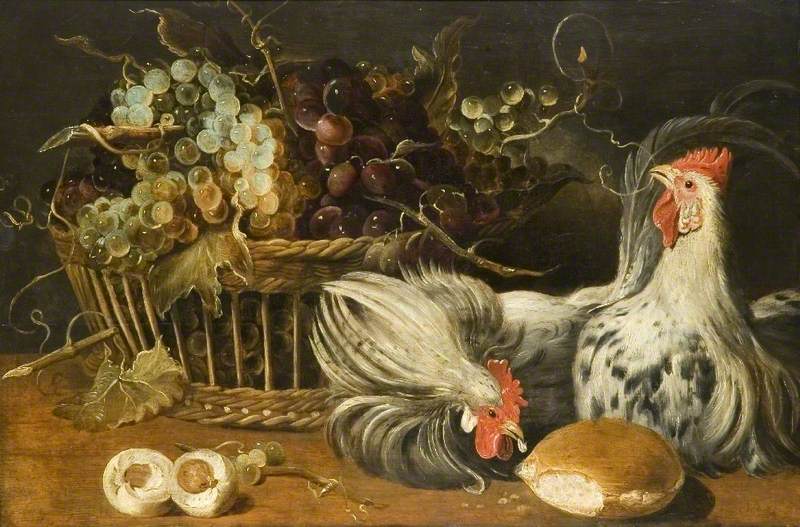 Nature morte aux coqs - Frans Snyders