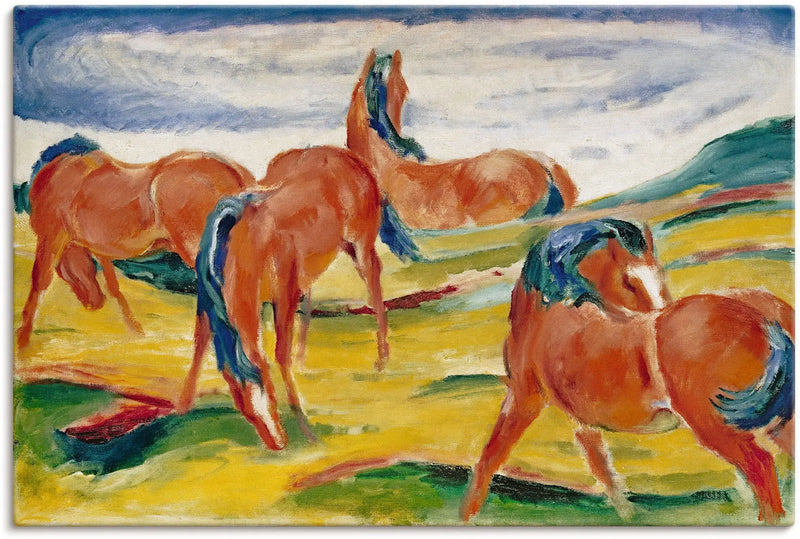 Koně na pastvě III - Franz Marc