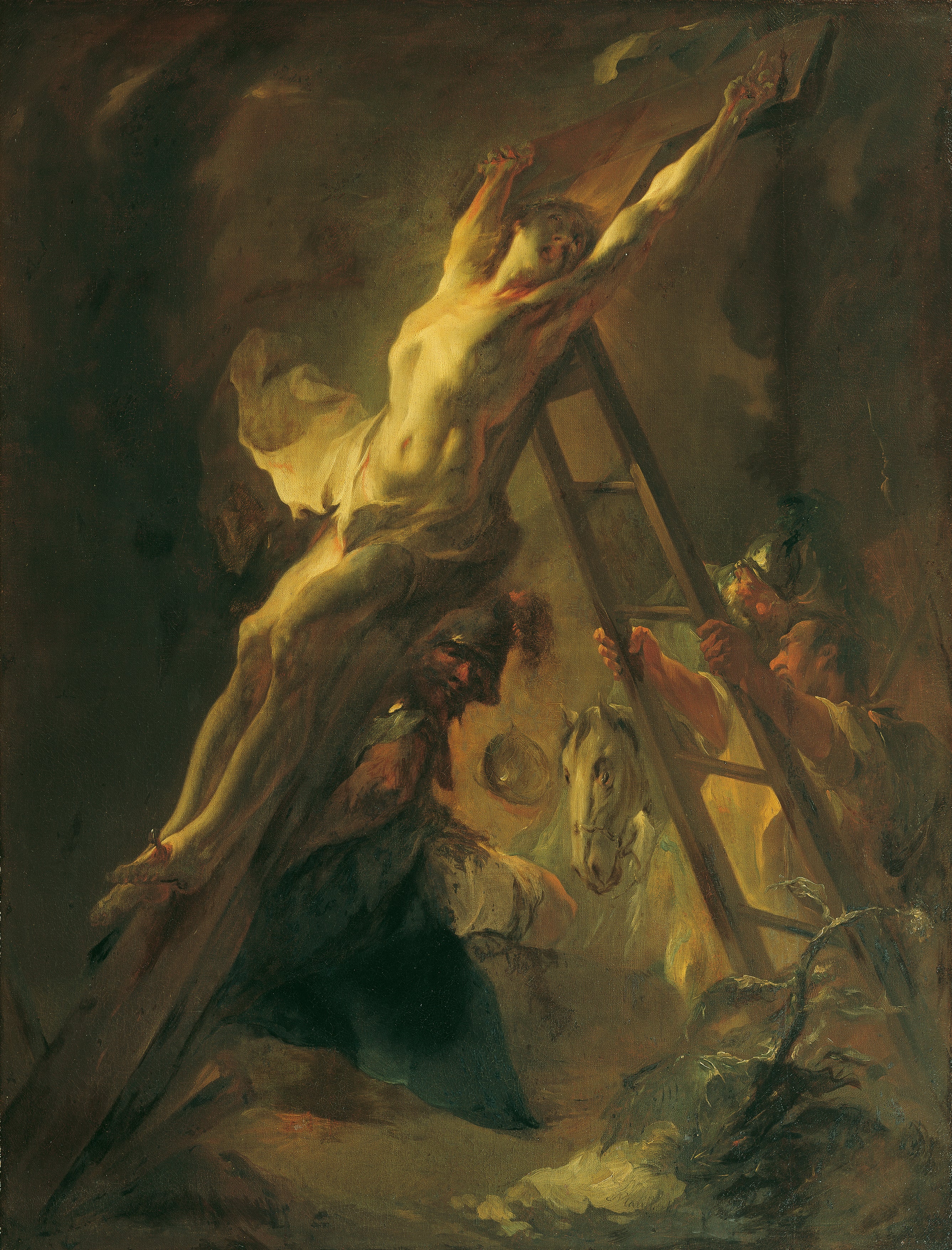 Ériger la croix - Franz Anton Maulbertsch