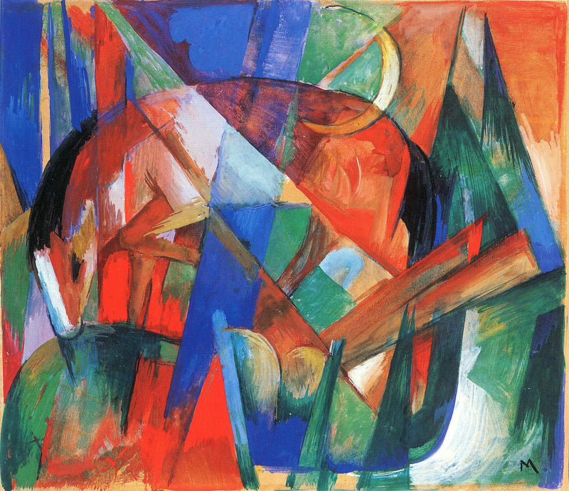 Mytologická bytost II (kůň) - Franz Marc