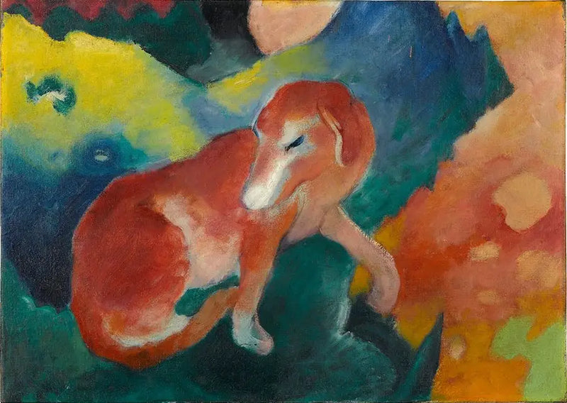 červený pes - Franz Marc