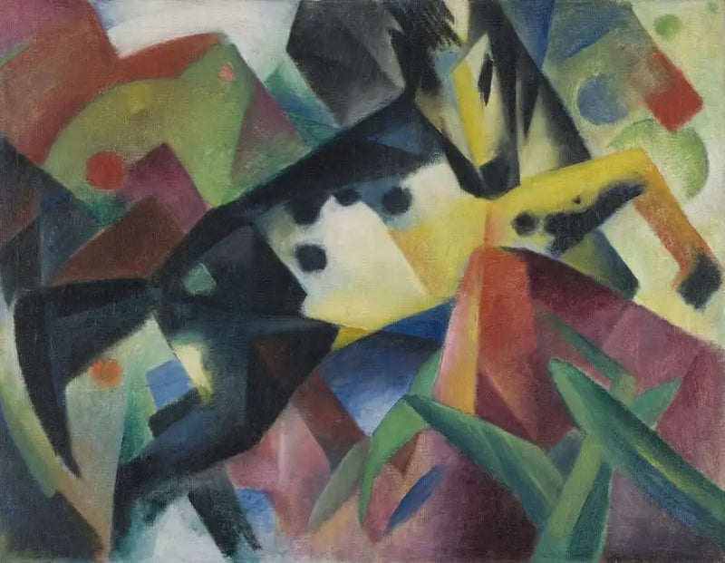 Skákající kůň - Franz Marc