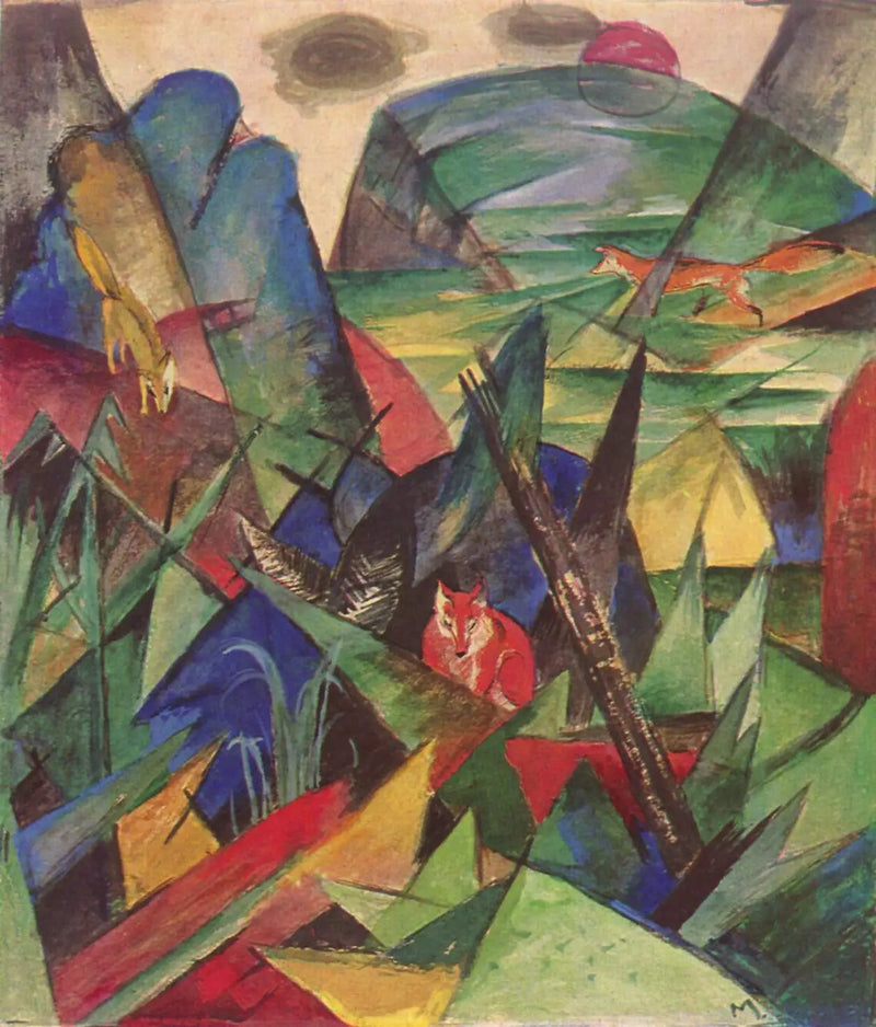 Lišky - Franz Marc