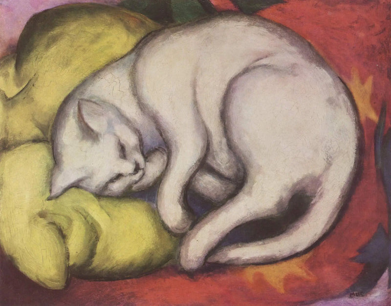 Bílá kočka - Franz Marc