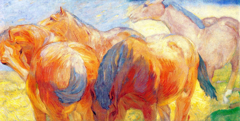Velký obraz koně Lenggries I - Franz Marc