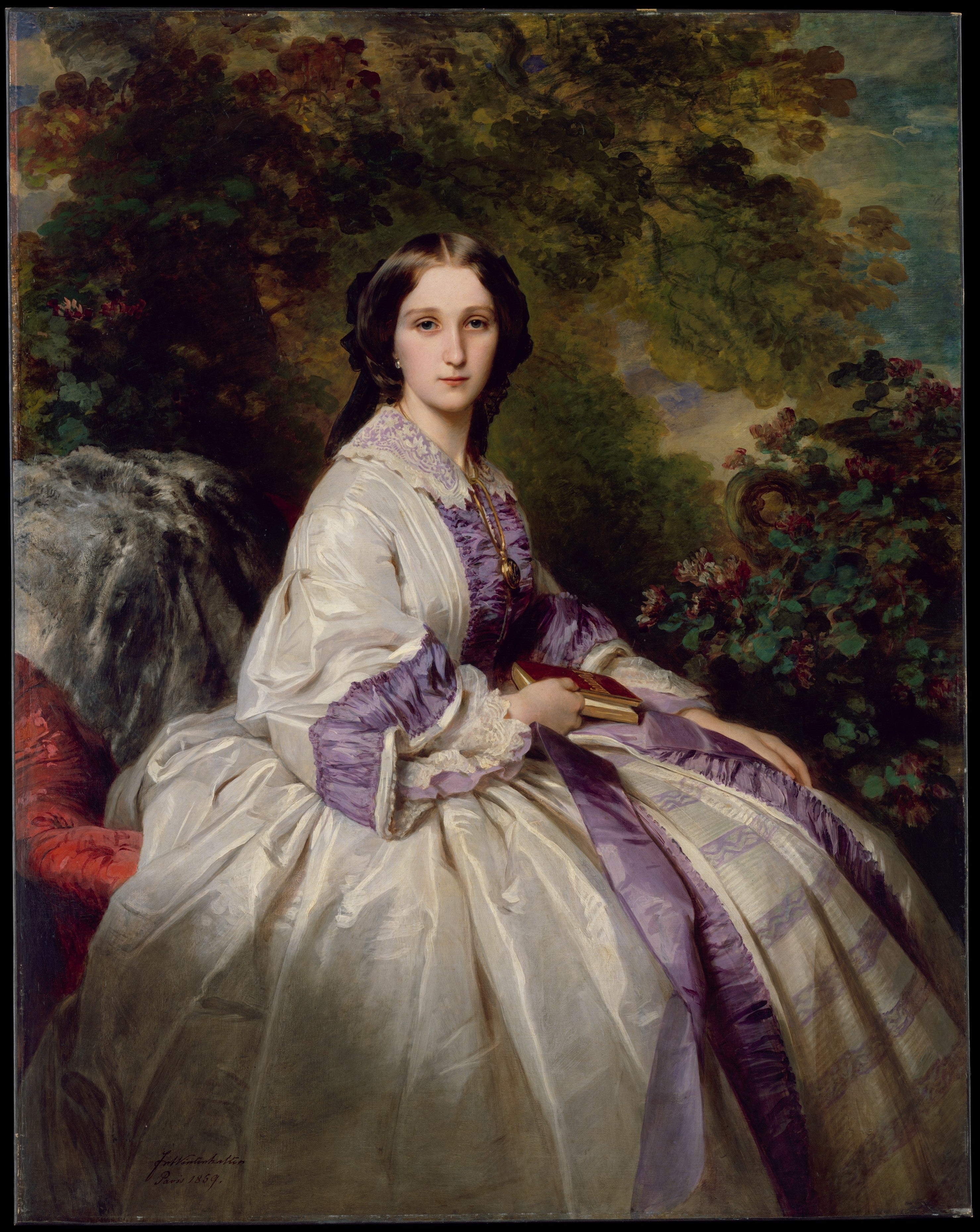 Portrait de la comtesse Alexandre Nikolaïevitch Lamsdorff - Franz Xaver Winterhalter
