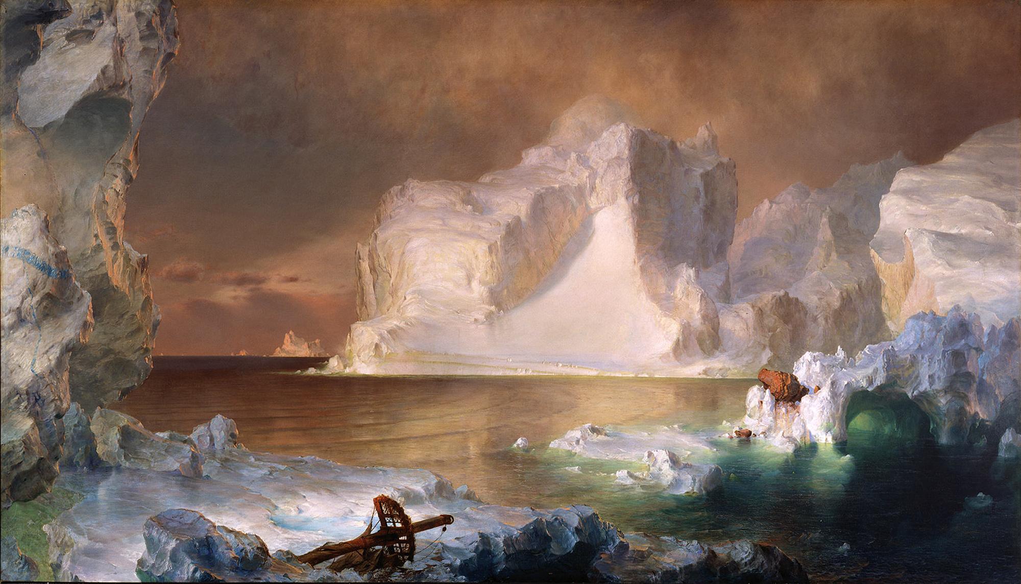 Les Icebergs - Frederic Edwin Church