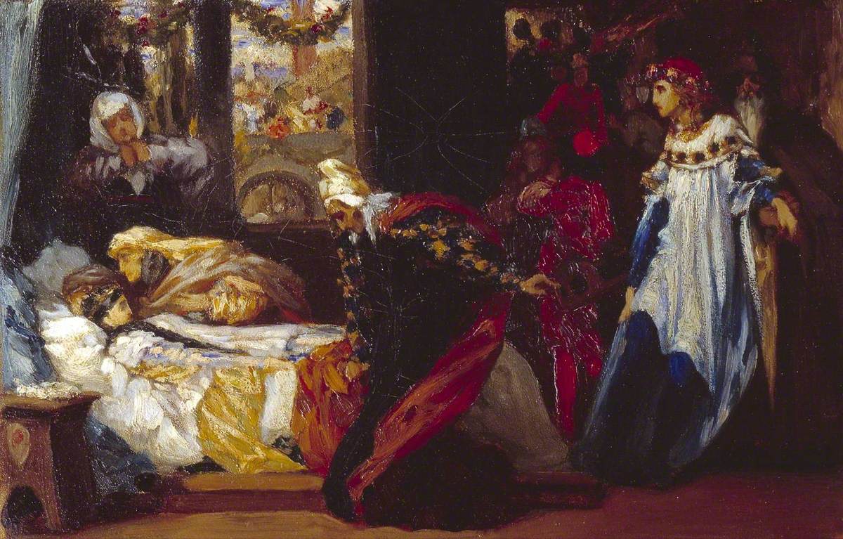 Étude pour « La découverte de Juliette apparemment sans vie » - Frederic Leighton