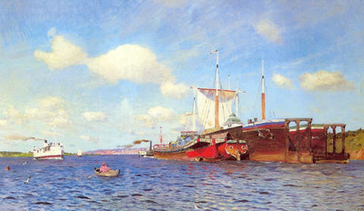 Vent frais. La Volga - Isaac Levitan