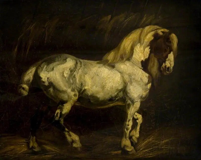 Reproduction du tableau « L'étalon - Théodore Géricault » par Alpha Reproduction en peinture à l’huile