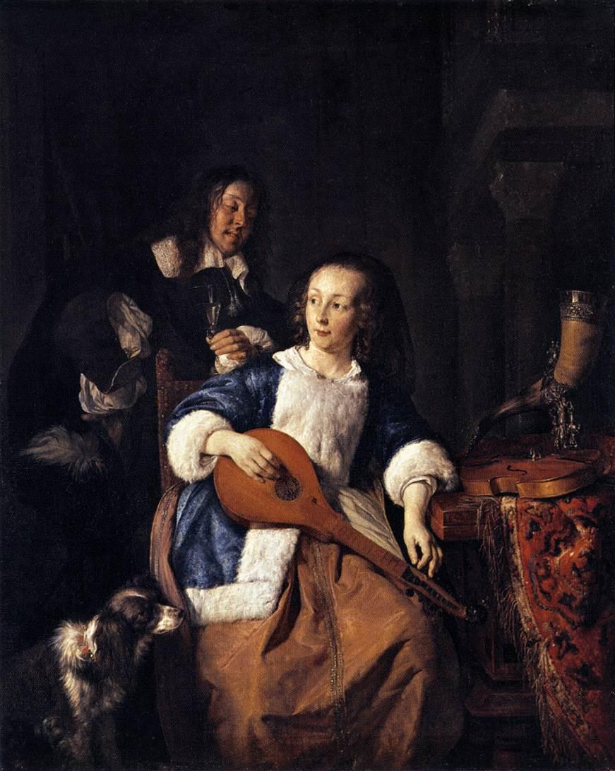 Le joueur de cistre - Gabriel Metsu