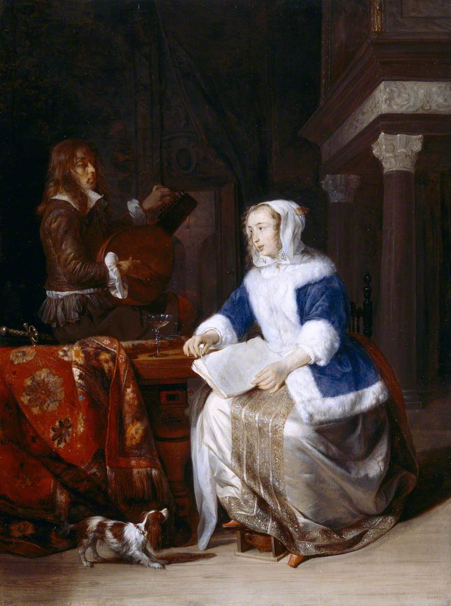 Le Duo ou Le Corset Bleu - Gabriel Metsu