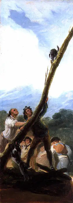 Obtěžovaný kocour - Francisco de Goya